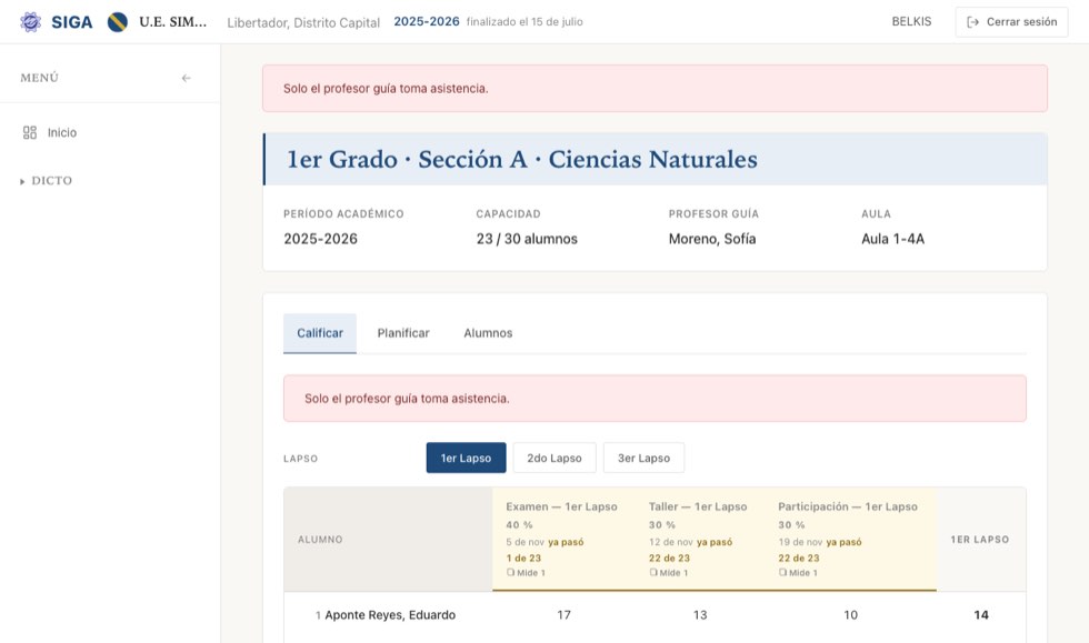Un toque por alumno. Todo empieza en «presente»: se marca la excepción, no la norma.